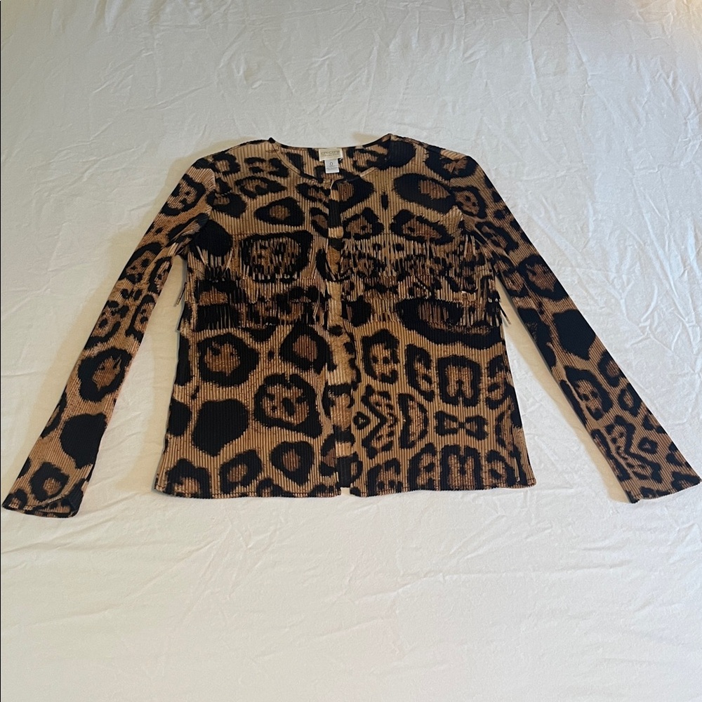 Chico's Animal Print Blouse